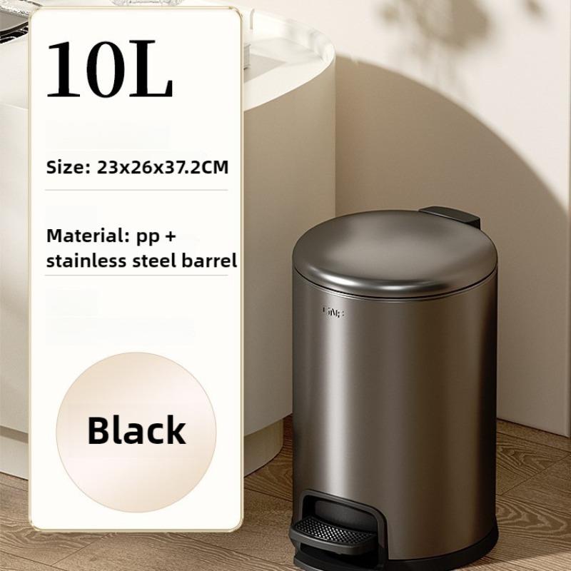 Stainless Steel Waste Bins Living Room Modern Trash Can Kitchen Food Disposal Litter Bins Bathroom Foot-operated Garbage Bucket
Stainless Steel Waste Bins Living Room Modern Trash Can Kitchen Food Disposal Litter Bins Bathroom Foot-operated Garbage Bucket