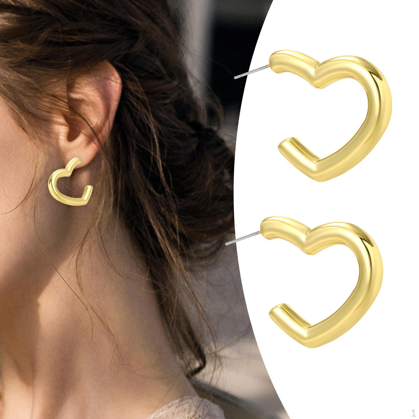 1 Pair Hoop Earrings Costume Accessories, Simple Decor Creative Elegant Charms, Jewelry for Heart 3x3cm
1 Pair Hoop Earrings Costume Accessories, Simple Decor Creative Elegant Charms, Jewelry for Heart 3x3cm