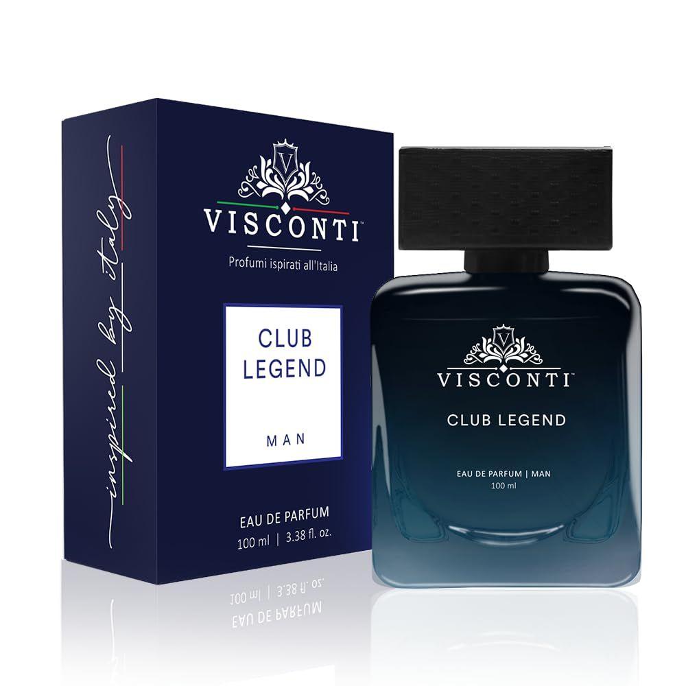 Visconti Club Legend Perfume Eau De Parfum Woody & Spicy Fragrance With Floral Pepper Patchouli, Mandarin, Musk with Long Lasting Luxury Perfumes 100ML
Visconti Club Legend Perfume Eau De Parfum Woody & Spicy Fragrance With Floral Pepper Patchouli, Mandarin, Musk with Long Lasting Luxury Perfumes 100ML