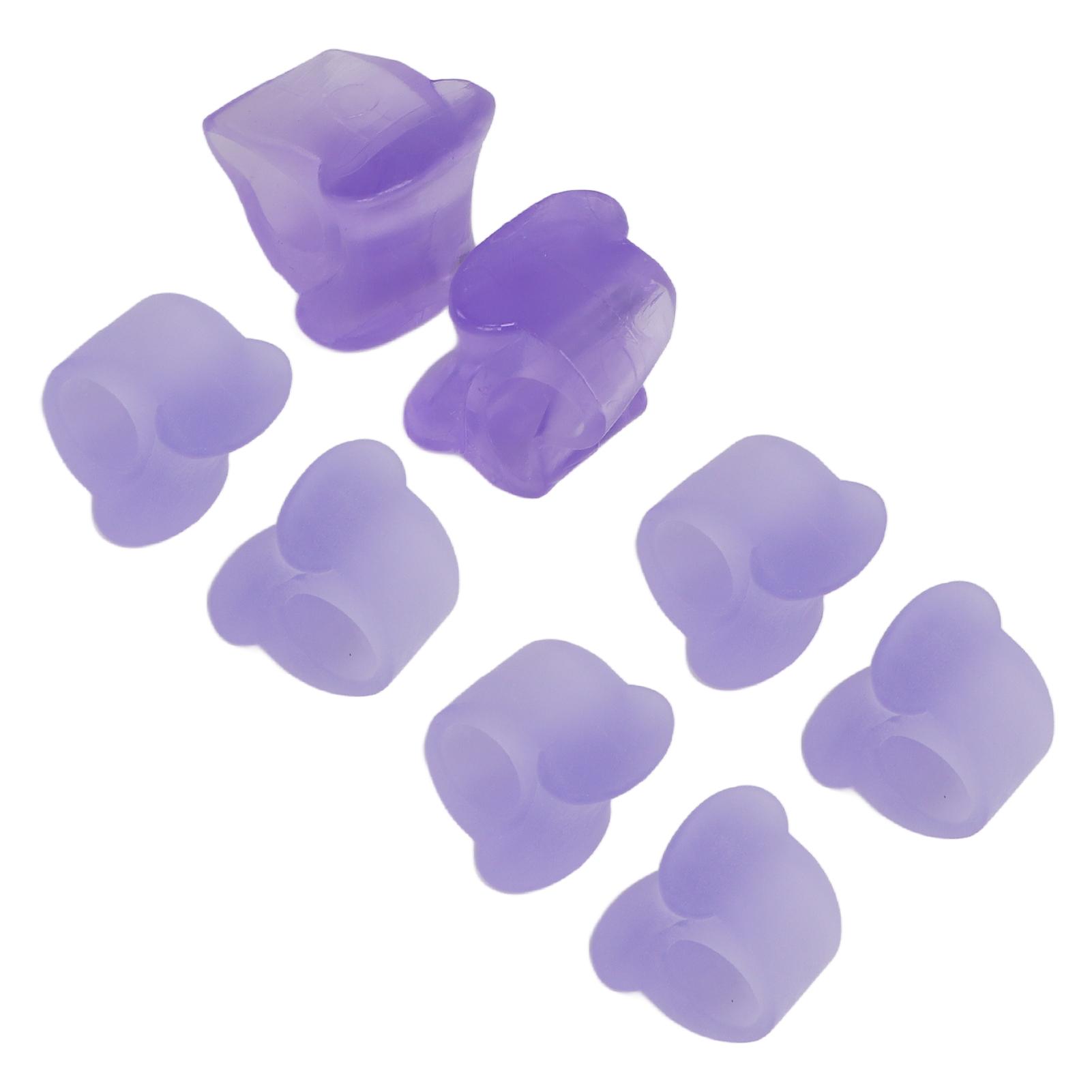 4 Pairs Toe Separator Silicone Bunion Hallux Valgus Corrector Straightener for Overlapping Toes Purple
4 Pairs Toe Separator Silicone Bunion Hallux Valgus Corrector Straightener for Overlapping Toes Purple