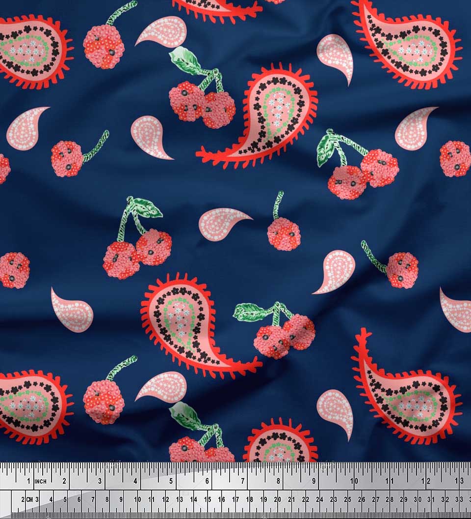 Тканина Soimoi Japan Crepe Satin Тканина з квітковим принтом і пейслі на метри 42 дюйма 42 Inch Wide - Poly Crepe оксфорд синього кольору
Тканина Soimoi Japan Crepe Satin Тканина з квітковим принтом і пейслі на метри 42 дюйма 42 Inch Wide - Poly Crepe оксфорд синього кольору