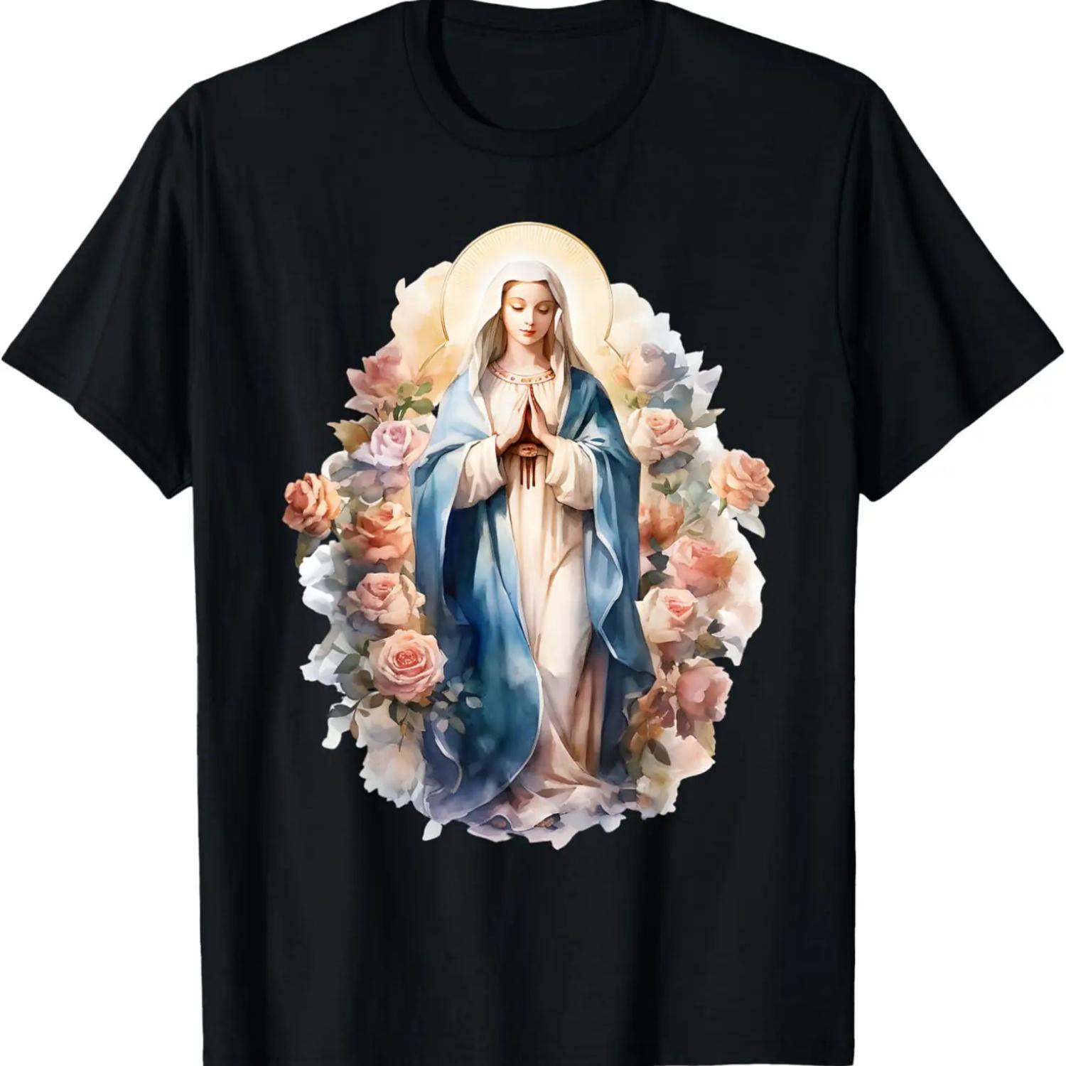 Blessed Mother Mary Mother of Jesus Roses Our Lady Catholic T-Shirt M чорний
Blessed Mother Mary Mother of Jesus Roses Our Lady Catholic T-Shirt M чорний