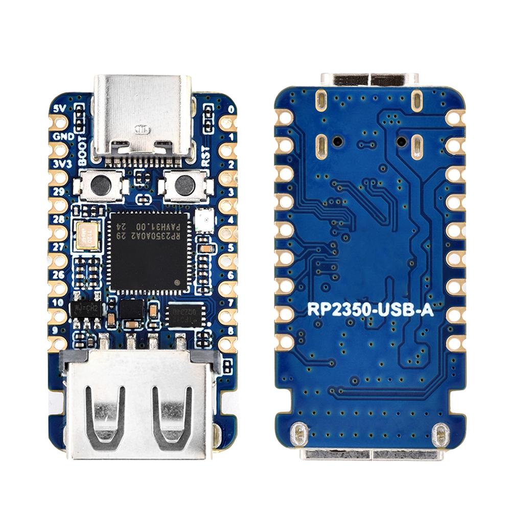 RP2350-USB-A Mini Development Board for Raspberry Pi ARM Cortex-M33+Hazard 3 RISC-V Processor 4MB Flash Microcontrollor
RP2350-USB-A Mini Development Board for Raspberry Pi ARM Cortex-M33+Hazard 3 RISC-V Processor 4MB Flash Microcontrollor