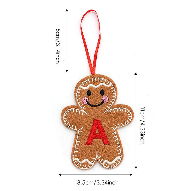 A-Z Gingerbread Man Doll Christmas Decoration Pendants Xmas Tree Hanging Ornament Christmas for Home New Year Kids Gift
A-Z Gingerbread Man Doll Christmas Decoration Pendants Xmas Tree Hanging Ornament Christmas for Home New Year Kids Gift