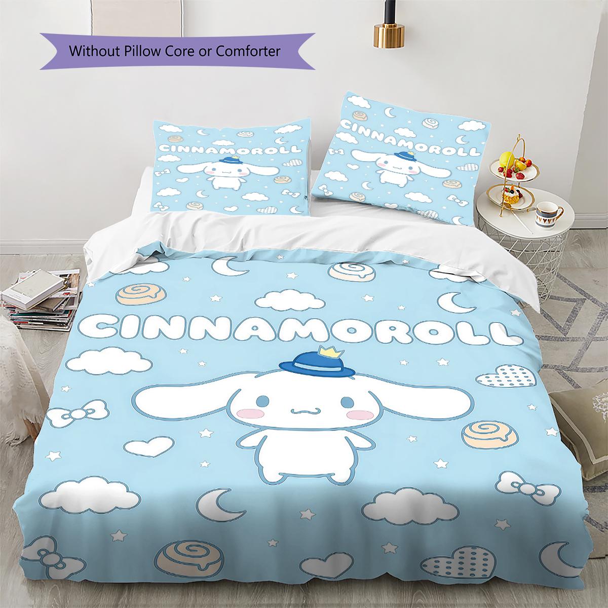 Sanrio Cute Pattern Bedding,Quilt Set Quilt Cover Pillowcase Home Birthday Gift(1 * duvet cover + 2 * pillowcase, without core) 135x200cm
Sanrio Cute Pattern Bedding,Quilt Set Quilt Cover Pillowcase Home Birthday Gift(1 * duvet cover + 2 * pillowcase, without core) 135x200cm