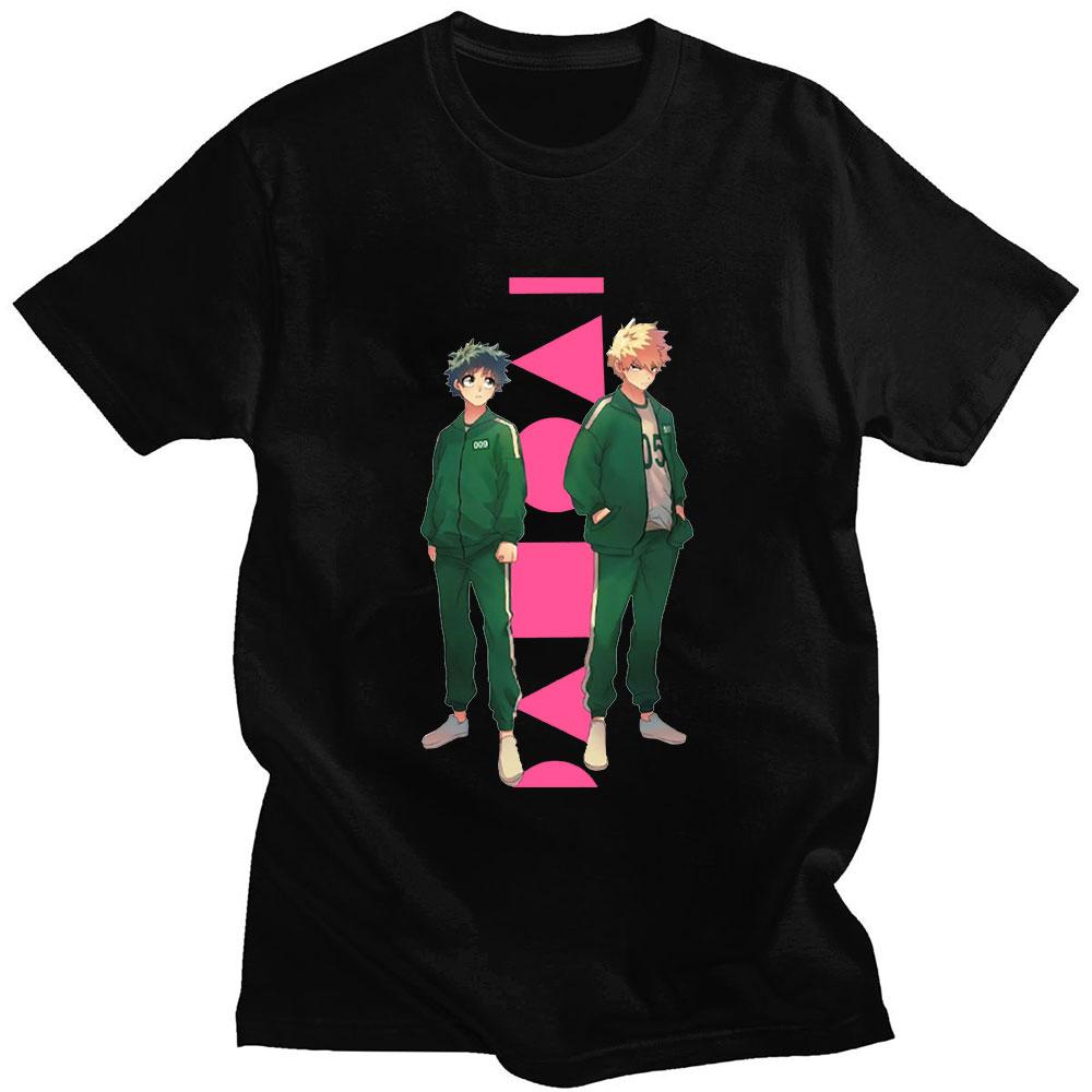 Футболка Squid Game Cosplay Harajuku Square Circle Triangle Tee Чоловіча жіноча аніме-футболка з короткими рукавами My Hero Academia 3XL чорний
Футболка Squid Game Cosplay Harajuku Square Circle Triangle Tee Чоловіча жіноча аніме-футболка з короткими рукавами My Hero Academia 3XL чорний