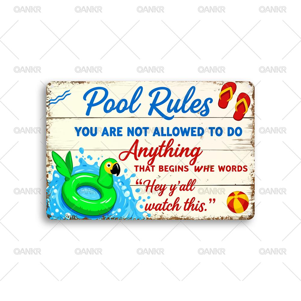 Vintage Pool Art Metal Tin Sign Pool Rules Posters Metal Signs for Man Cave Garage Farm Bar Garden Home Wall Decor Plaque 20x30cm(7.8x11.8inch)
Vintage Pool Art Metal Tin Sign Pool Rules Posters Metal Signs for Man Cave Garage Farm Bar Garden Home Wall Decor Plaque 20x30cm(7.8x11.8inch)