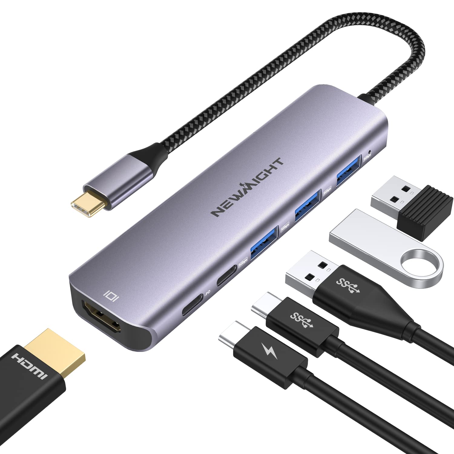 USB C Hub Adapter HDMI HDMI 2 Ports x 3 Ports 5Gbps High Speed Data Transfer PD 100W Rapid Charging Adapter USB C HDMI Compatible with Macbook Hub
USB C Hub Adapter HDMI HDMI 2 Ports x 3 Ports 5Gbps High Speed Data Transfer PD 100W Rapid Charging Adapter USB C HDMI Compatible with Macbook Hub