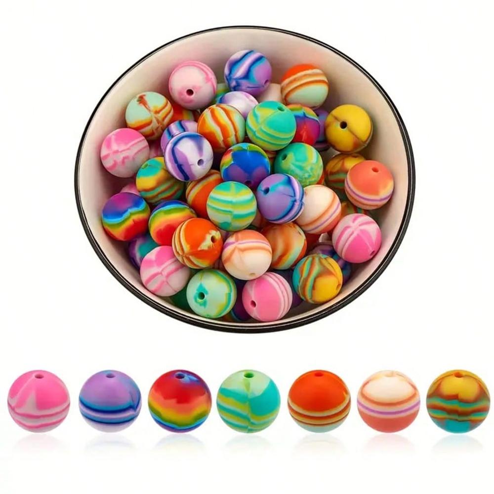 28/50/100PCS 15mm multi-color four season series silicone beads, DIY handmade necklaces, plastic pens, beads, keychains
28/50/100PCS 15mm multi-color four season series silicone beads, DIY handmade necklaces, plastic pens, beads, keychains