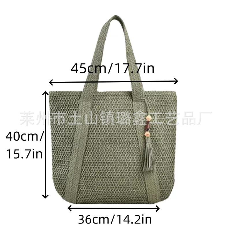 Women s classic straw bag summer beach shoulder bag woven straw bag tote bag leather shoulder strap hand woven bags армія зелений колір
Women s classic straw bag summer beach shoulder bag woven straw bag tote bag leather shoulder strap hand woven bags армія зелений колір