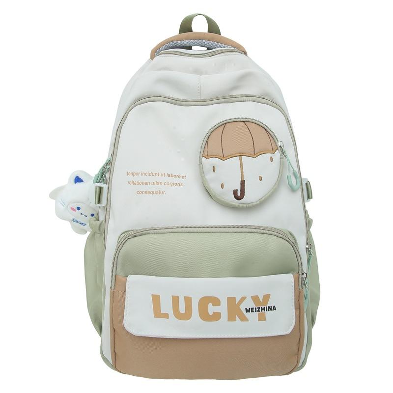 color large capacity burden reduction student schoolbag junior high school high school letter print backpack . зелений
color large capacity burden reduction student schoolbag junior high school high school letter print backpack . зелений