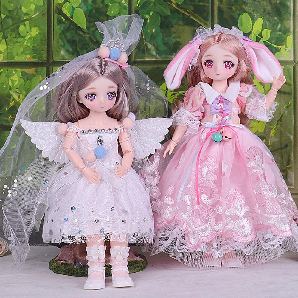 Set with Clothes 30cm Doll with Clothes Pink Eyed 3D Simulated Hinge Doll Children Gift 8
Set with Clothes 30cm Doll with Clothes Pink Eyed 3D Simulated Hinge Doll Children Gift 8