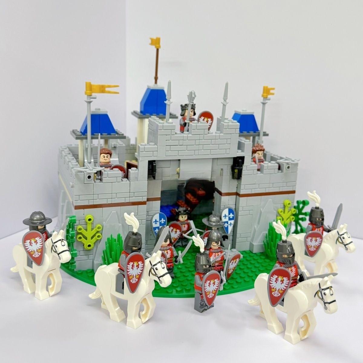 MOC Середньовічний Військовий Замок Серія Будівельні Блоки Римські Лицарі Фігурки Солдатів Міська Брама Щит Меч Прапор Зброя Цеглинки Іграшки
MOC Середньовічний Військовий Замок Серія Будівельні Блоки Римські Лицарі Фігурки Солдатів Міська Брама Щит Меч Прапор Зброя Цеглинки Іграшки