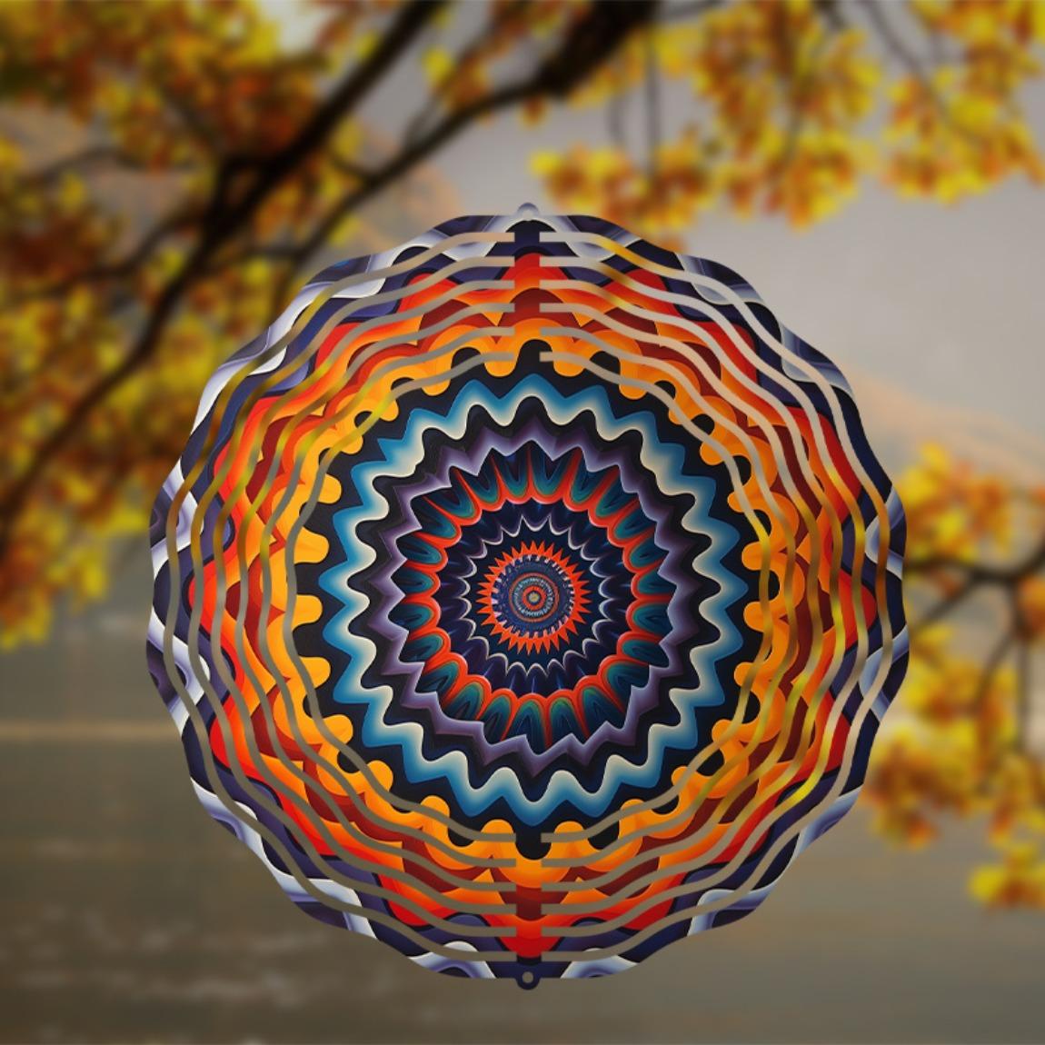 Abstract Psychedelic Wind Spinner - Kinetic Metal Garden Sculpture & Outdoor Hanging Mobile Art, No Battery/Electricity 01A
Abstract Psychedelic Wind Spinner - Kinetic Metal Garden Sculpture & Outdoor Hanging Mobile Art, No Battery/Electricity 01A