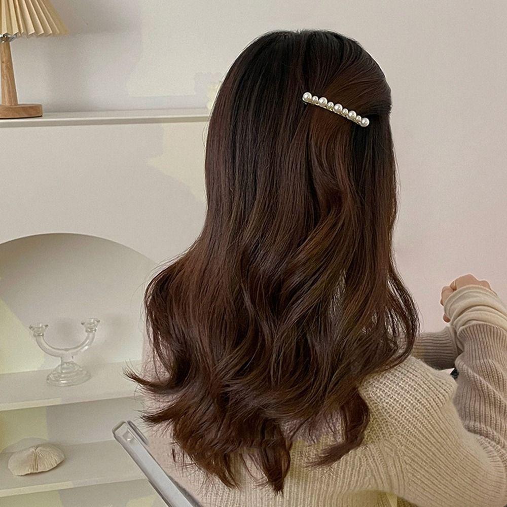 Holde Small Barrettes Beads Hair Clip Korean Style Headwear Pearl Hairpin Female Hair Accessories 8cm
Holde Small Barrettes Beads Hair Clip Korean Style Headwear Pearl Hairpin Female Hair Accessories 8cm