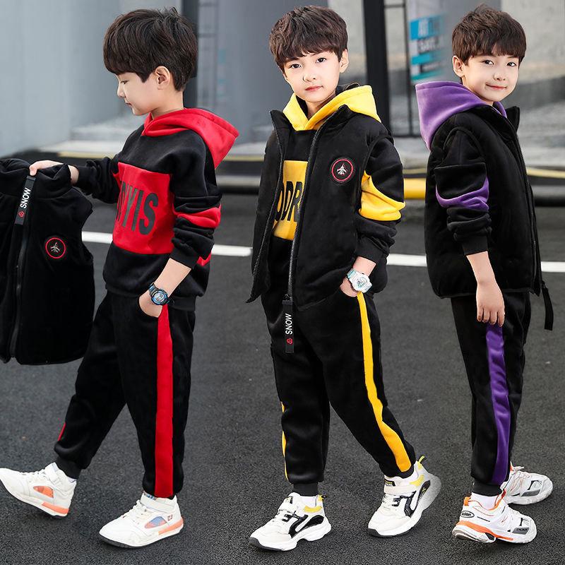Boys Autumn/Winter Velvet Three-Piece Suit 2025 - Smart Outfit for Medium to Large Children 160cm
Boys Autumn/Winter Velvet Three-Piece Suit 2025 - Smart Outfit for Medium to Large Children 160cm