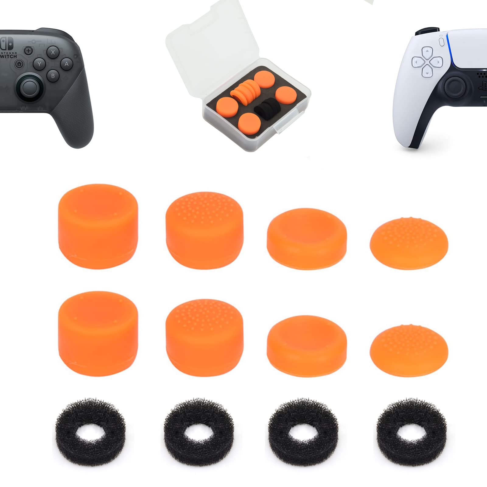 ShiMa Owl Compatible with Freak Switch Pro Controller Freak Controller Stick Cover Assist Ring with Storage Case Stick Assist Orange Set PS5/4 (4
ShiMa Owl Compatible with Freak Switch Pro Controller Freak Controller Stick Cover Assist Ring with Storage Case Stick Assist Orange Set PS5/4 (4