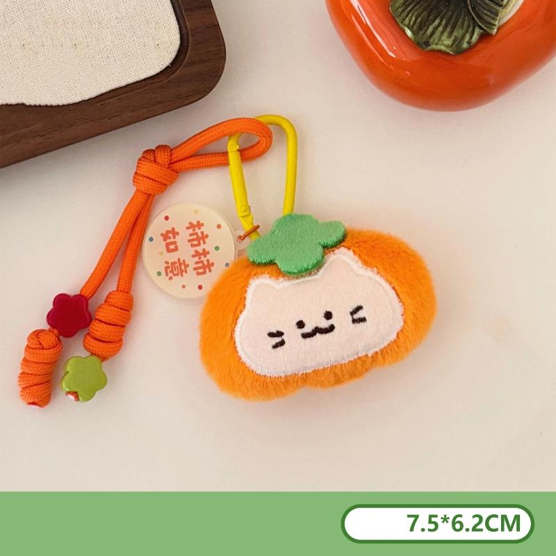 Cute Persimmon Peanut Doll Keychain Kawaii Kitten Plush Hanging Ornament Bag Decoration Pendant Accessories Gift
Cute Persimmon Peanut Doll Keychain Kawaii Kitten Plush Hanging Ornament Bag Decoration Pendant Accessories Gift