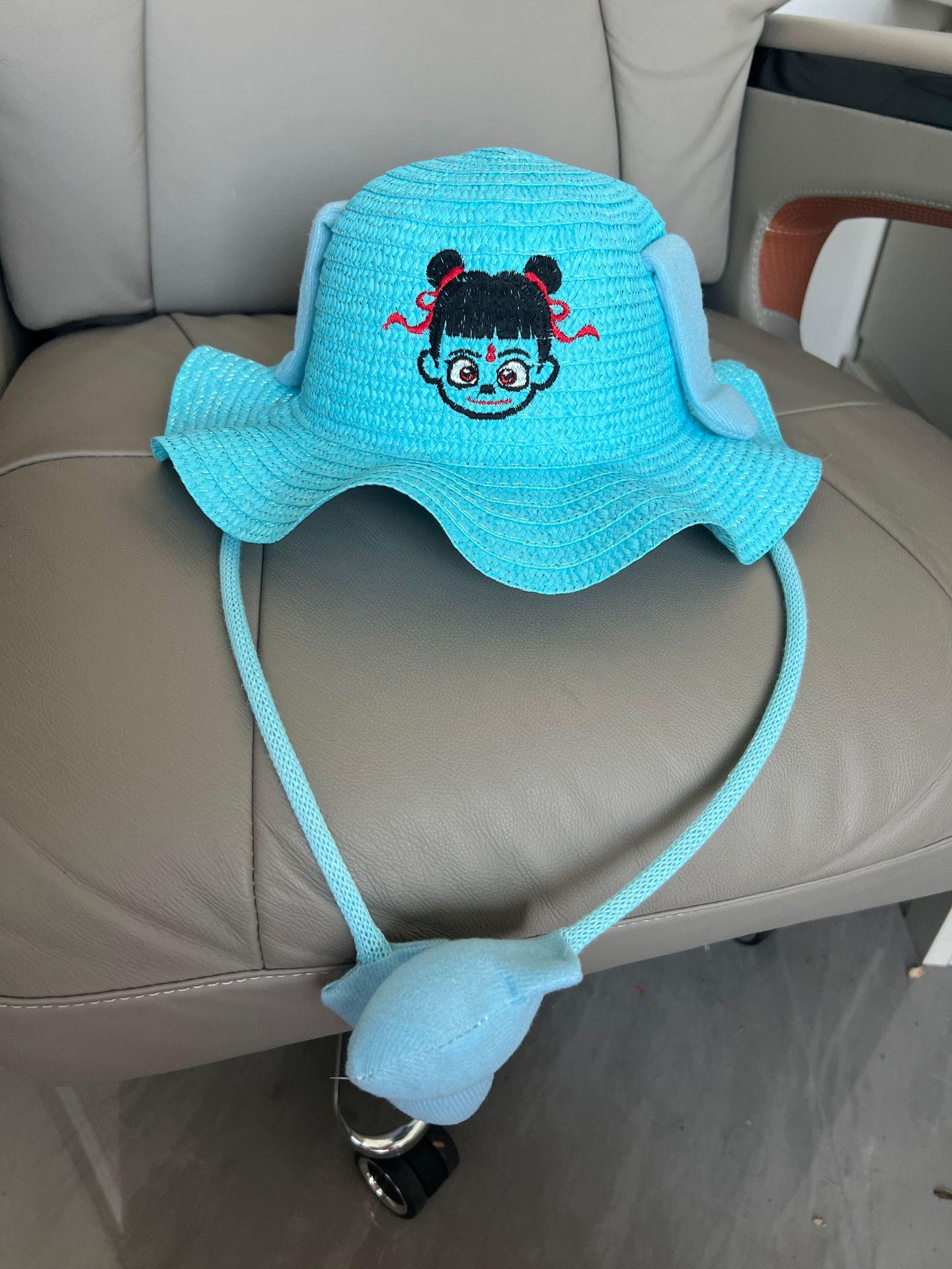 Moving rabbit ears straw hat cute cartoon children s hat summer outing visor fisherman hat head circumference 54cm синій
Moving rabbit ears straw hat cute cartoon children s hat summer outing visor fisherman hat head circumference 54cm синій
