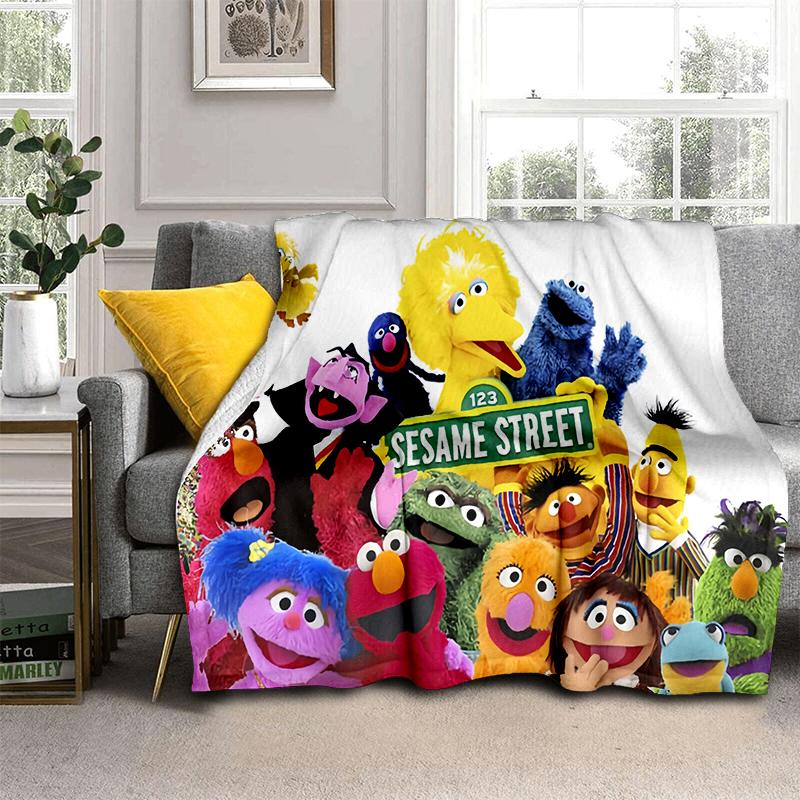S-Sesame Street TV Cute Cartoon Flannel Blanket Soft Warm Throw Blanket for Bedroom Living Room Bed Travel Camping Picnic Gift 75x90cm
S-Sesame Street TV Cute Cartoon Flannel Blanket Soft Warm Throw Blanket for Bedroom Living Room Bed Travel Camping Picnic Gift 75x90cm