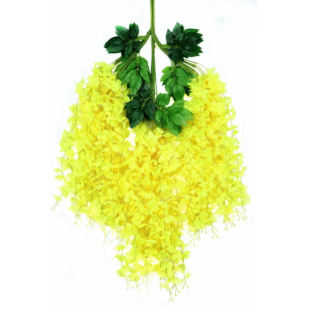 12pcs Artificial Flowers Fake Fake Flowers Wisteria Vine Ratta Hanging Garland Silk Flowers Home Decoration Fake Flowers жовтий
12pcs Artificial Flowers Fake Fake Flowers Wisteria Vine Ratta Hanging Garland Silk Flowers Home Decoration Fake Flowers жовтий