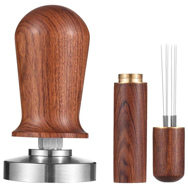 AEE4-51Mm Espresso Tamper & Stirrer Set With Wooden Handle Press And WDT Tool Replacement Parts For Espresso Machine Accessories
AEE4-51Mm Espresso Tamper & Stirrer Set With Wooden Handle Press And WDT Tool Replacement Parts For Espresso Machine Accessories
