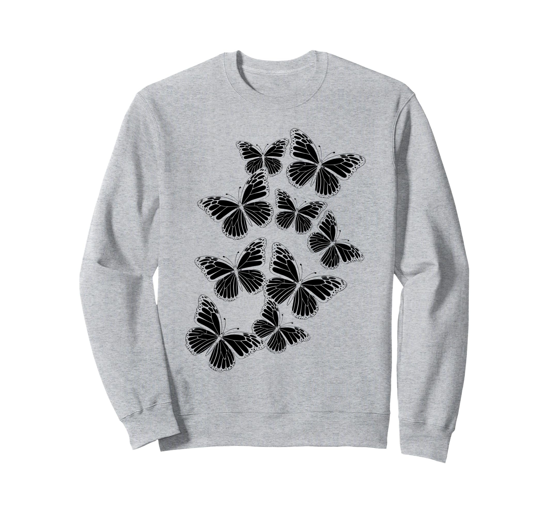 Delicate black butterfly bohemian design sweatshirt серый
Delicate black butterfly bohemian design sweatshirt серый