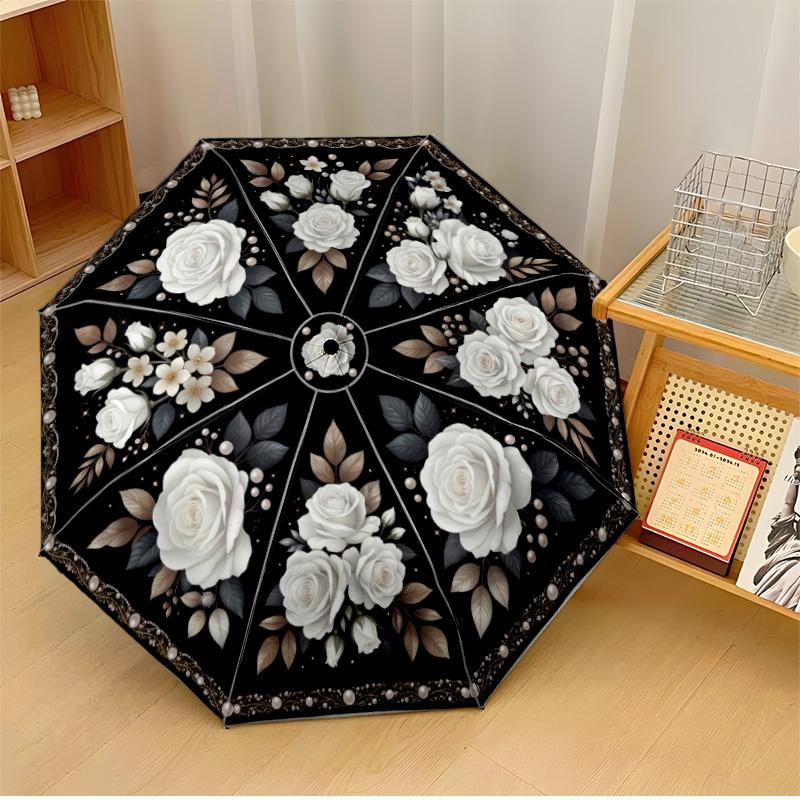 Floral Design Umbrella 3 Theme Automatic Umbrella Compact 8-Rib Design Sturdy Construction Durable Umbrella Stylish Accessory
Floral Design Umbrella 3 Theme Automatic Umbrella Compact 8-Rib Design Sturdy Construction Durable Umbrella Stylish Accessory