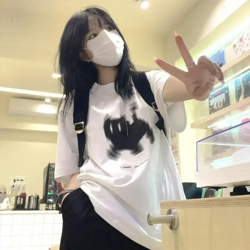 Summer Y2k Aesthetic Cat Print Basic Short Sleeve Tshirts Streetwear Tops Women Casual Harajuku Round Neck Tee Clothing S
Summer Y2k Aesthetic Cat Print Basic Short Sleeve Tshirts Streetwear Tops Women Casual Harajuku Round Neck Tee Clothing S