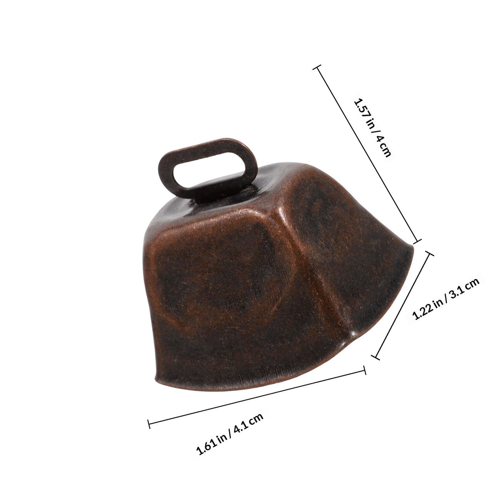4Pcs Cowbells Vintage Metal Bells Small Farm Animal Noise Maker for Pet Training Rustic Decor Garden Home Decoration кавовий
4Pcs Cowbells Vintage Metal Bells Small Farm Animal Noise Maker for Pet Training Rustic Decor Garden Home Decoration кавовий