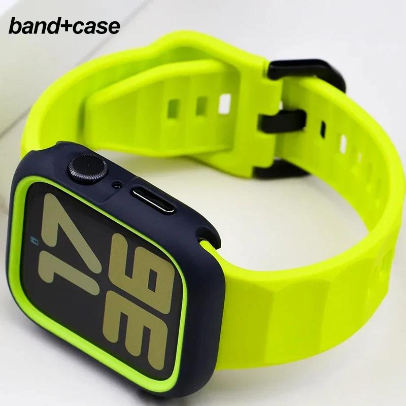 Силиконовый спортивный ремешок+чехол для apple watch 9 8 7 6 SE 5 Ultra 2 Belt Bracelet Iwatch Series 49 мм 45 мм 41 мм 44 мм Защитный чехол 41mm Series 9 8 7
Силиконовый спортивный ремешок+чехол для apple watch 9 8 7 6 SE 5 Ultra 2 Belt Bracelet Iwatch Series 49 мм 45 мм 41 мм 44 мм Защитный чехол 41mm Series 9 8 7