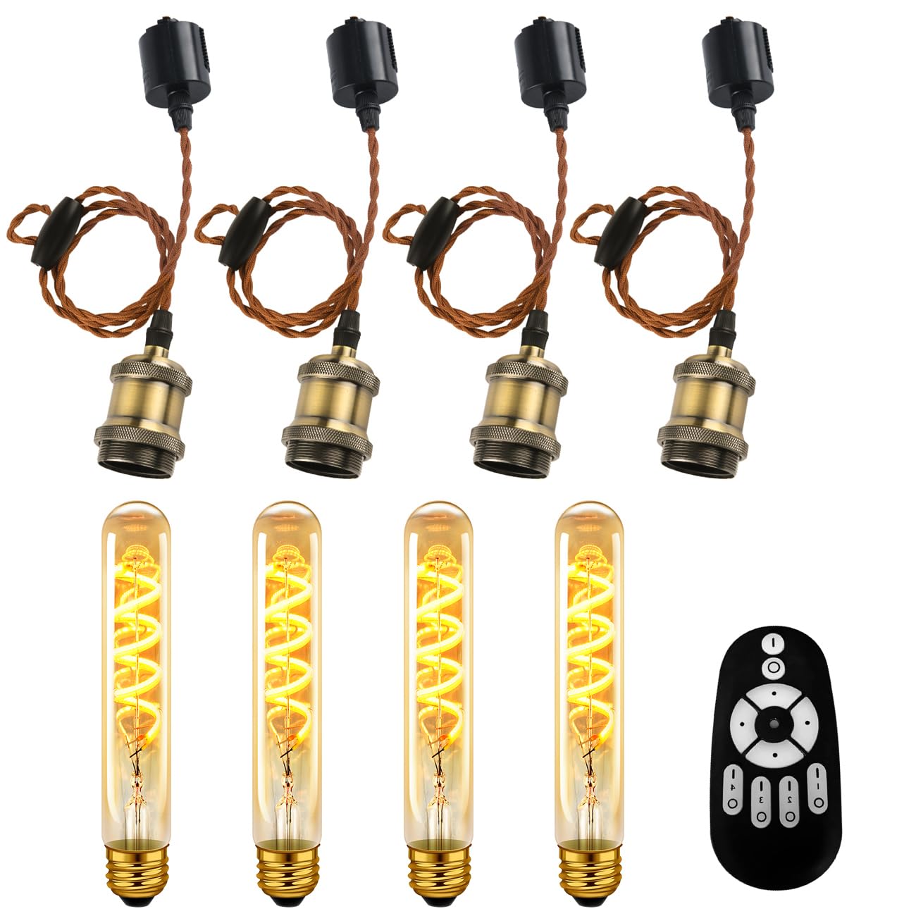 LVWIT Pendant Light, E26 Base, with LED Bulb, Dimmable, Color Adjustable, 30W Equivalent (4.5W Power Consumption), 85% Energy Saving, Remote Control,
LVWIT Pendant Light, E26 Base, with LED Bulb, Dimmable, Color Adjustable, 30W Equivalent (4.5W Power Consumption), 85% Energy Saving, Remote Control,