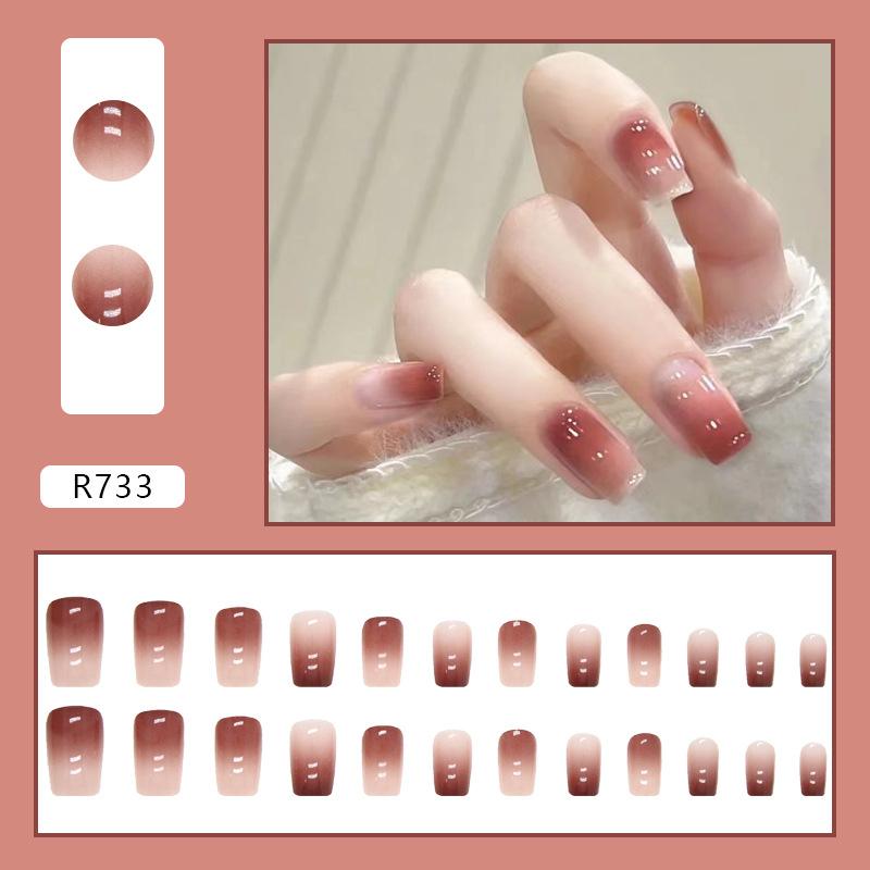 Temperament Gentle Milk Coffee Gradual Change Manicure Pure Desire Intellectual Fashion Manicure Wear Nail Special Nail Piece
Temperament Gentle Milk Coffee Gradual Change Manicure Pure Desire Intellectual Fashion Manicure Wear Nail Special Nail Piece
