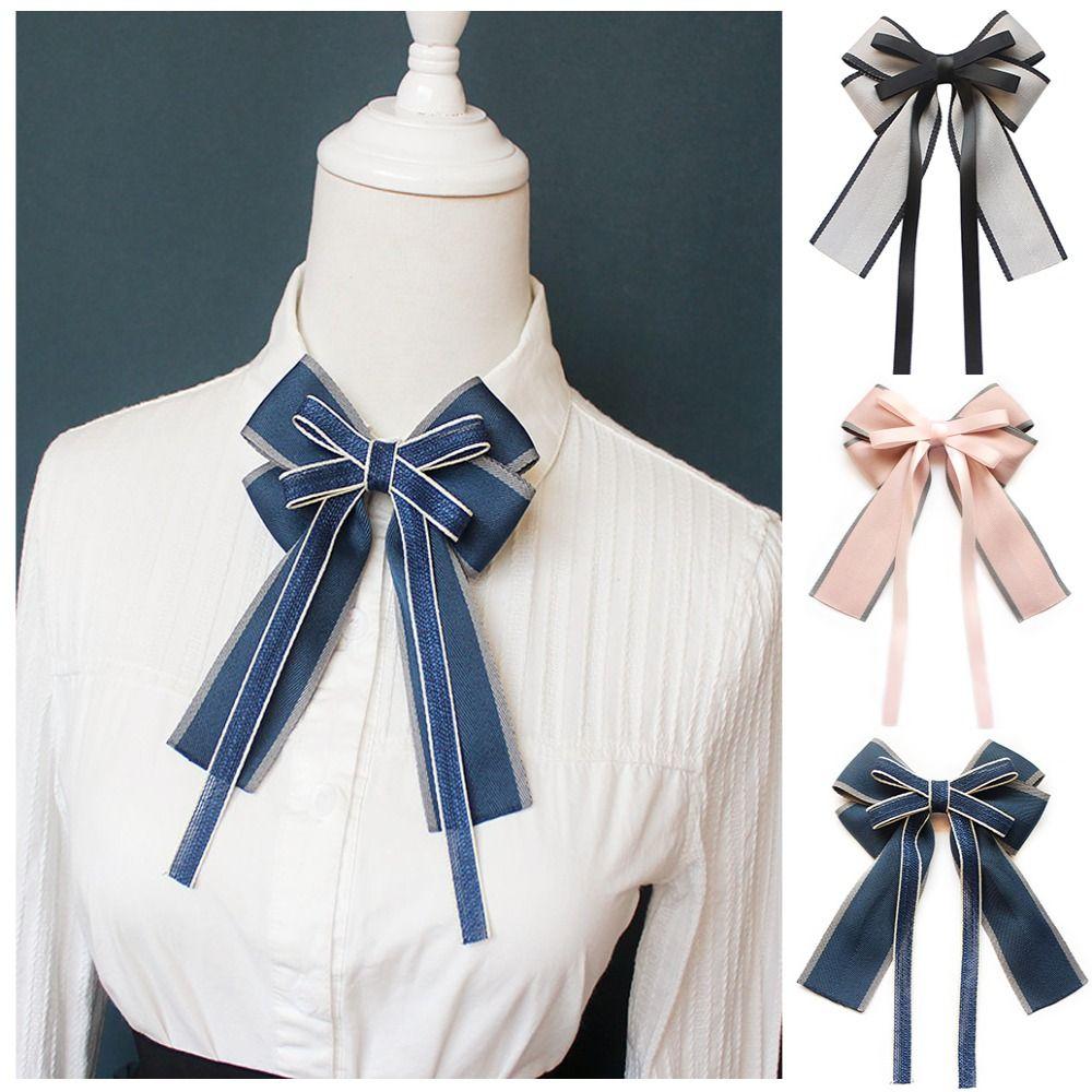 Polyester Bow Tie Brooches Alloy Bowknot Collar Flowers New Collar Accessories Jewelry Gift Grey Pin
Polyester Bow Tie Brooches Alloy Bowknot Collar Flowers New Collar Accessories Jewelry Gift Grey Pin