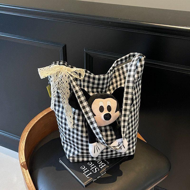 Cartoon Striped Mickey Canvas Bag Ladies Cute New Fashion Shoulder Large Capacity Bucket Commuter Tote Standard
Cartoon Striped Mickey Canvas Bag Ladies Cute New Fashion Shoulder Large Capacity Bucket Commuter Tote Standard