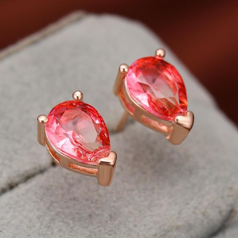 Wish fashion commuting three claws water drop tourmaline stone stud earrings hollow fashion flash
Wish fashion commuting three claws water drop tourmaline stone stud earrings hollow fashion flash