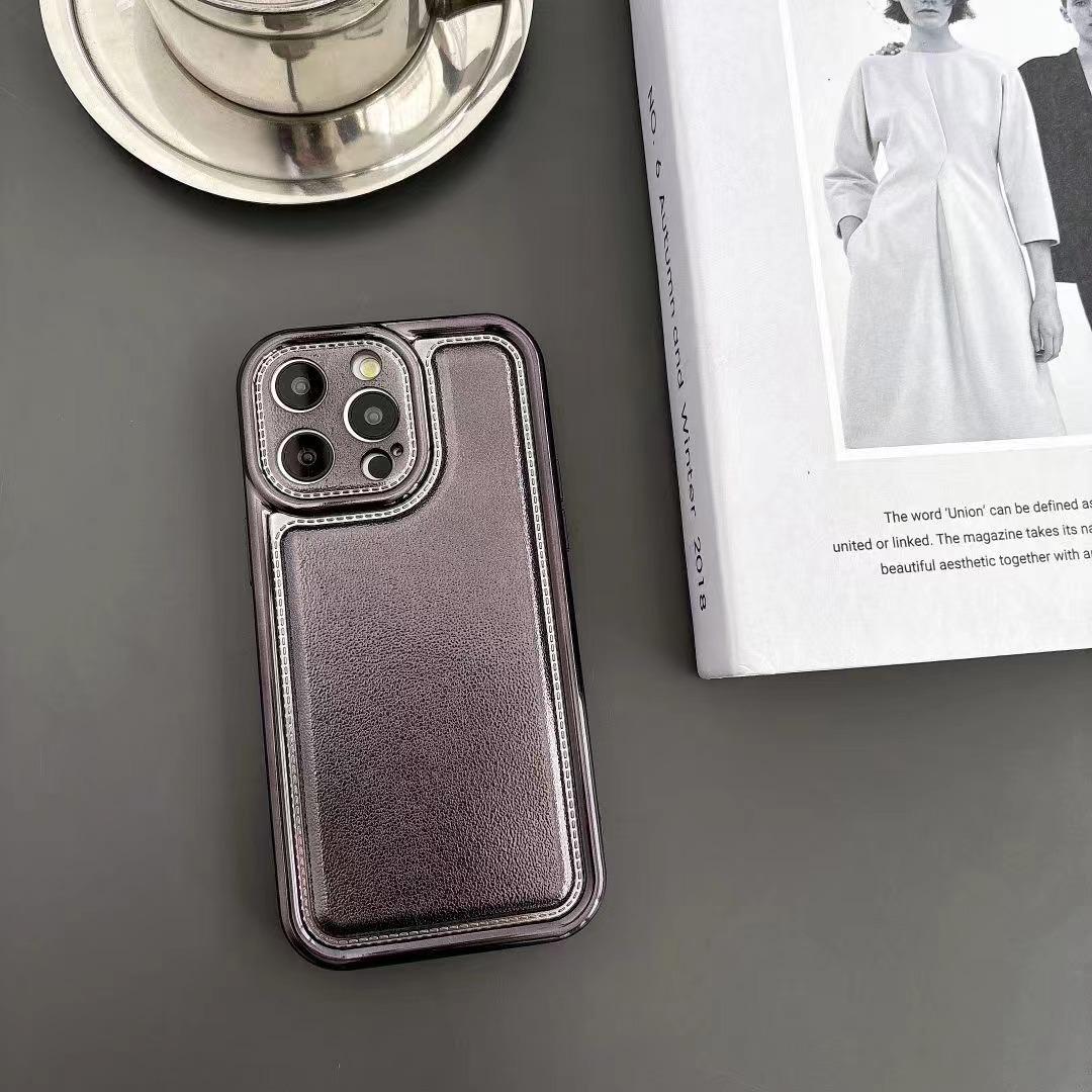 Новый чехол для телефона из матовой кожи с гальваническим покрытием для iPhone 11/12/13/14/15 iphone 11 Pro