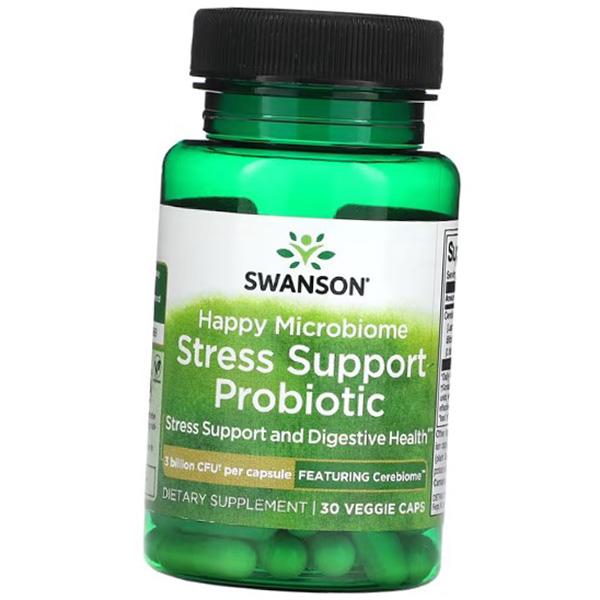 Пробиотик для поддержки при стрессе, Happy Microbiome Stress Support Probiotic, Swanson 30вегкапс (69280022) 30vcaps
Пробиотик для поддержки при стрессе, Happy Microbiome Stress Support Probiotic, Swanson 30вегкапс (69280022) 30vcaps