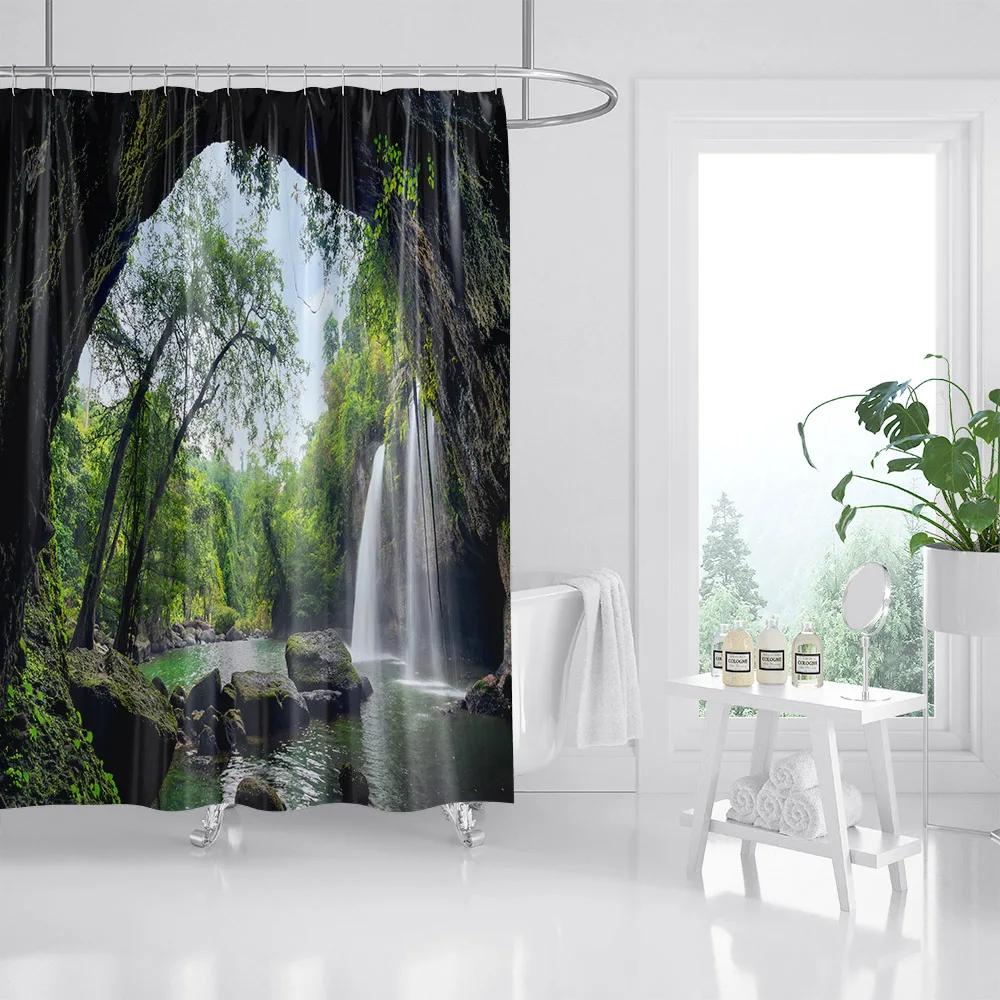 Forest Plant Landscape Bathroom Waterproof Shower Curtain 3D Printing Shower Curtains For Home Decor Shower Curtain With Hooks W60H190(CM)-1 Pcs
Forest Plant Landscape Bathroom Waterproof Shower Curtain 3D Printing Shower Curtains For Home Decor Shower Curtain With Hooks W60H190(CM)-1 Pcs