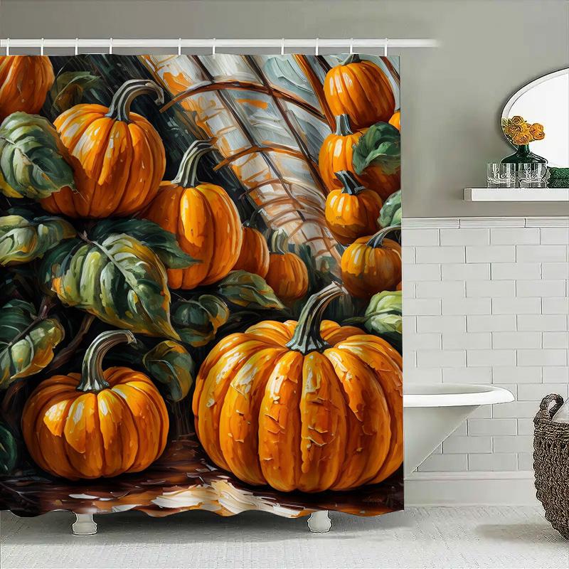 Tuniu Autumn Harvest Pumpkin Decorative Shower Curtain Floral Pattern Unique Home Decor Bathroom Curtain W60H190(CM)-1 Pcs
Tuniu Autumn Harvest Pumpkin Decorative Shower Curtain Floral Pattern Unique Home Decor Bathroom Curtain W60H190(CM)-1 Pcs