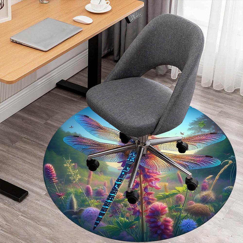 1pc Dragonfly Wildflowers Round Chair mat Area Rug - Non-Slip, Floor Mat for Office, Bedroom, and Indoor Decor -1002245 80cm by 80cm
1pc Dragonfly Wildflowers Round Chair mat Area Rug - Non-Slip, Floor Mat for Office, Bedroom, and Indoor Decor -1002245 80cm by 80cm