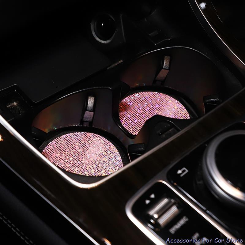 2Pcs Universal Bling Bling Car Coasters Cup Bottle Holder Anti-Slip Pad Mat Colorful Pu Coaster Mat Car Interior
2Pcs Universal Bling Bling Car Coasters Cup Bottle Holder Anti-Slip Pad Mat Colorful Pu Coaster Mat Car Interior
