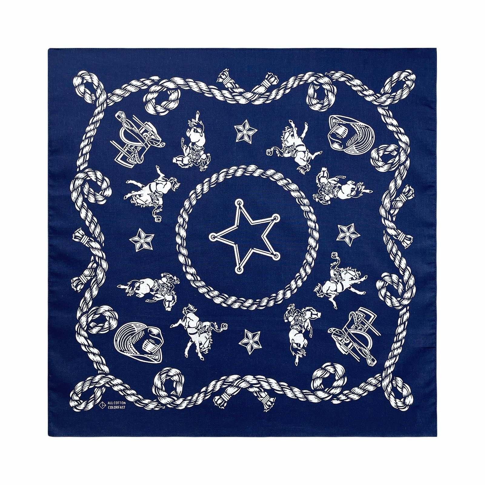 Trifong Bandana Navy Cotton 100% Adult Handkerchief Stylish Unisex Bullfighting Pattern 55cm x 55cm
Trifong Bandana Navy Cotton 100% Adult Handkerchief Stylish Unisex Bullfighting Pattern 55cm x 55cm