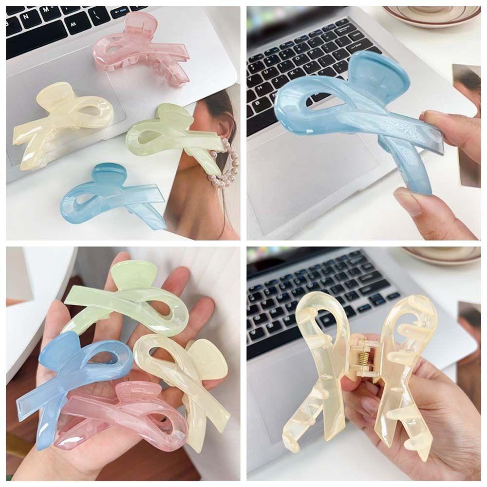 Ponytail Grab Clip Large Bow Hair Clip Korean Style Transparent Hair Claw Summer Pink-StyleA
Ponytail Grab Clip Large Bow Hair Clip Korean Style Transparent Hair Claw Summer Pink-StyleA