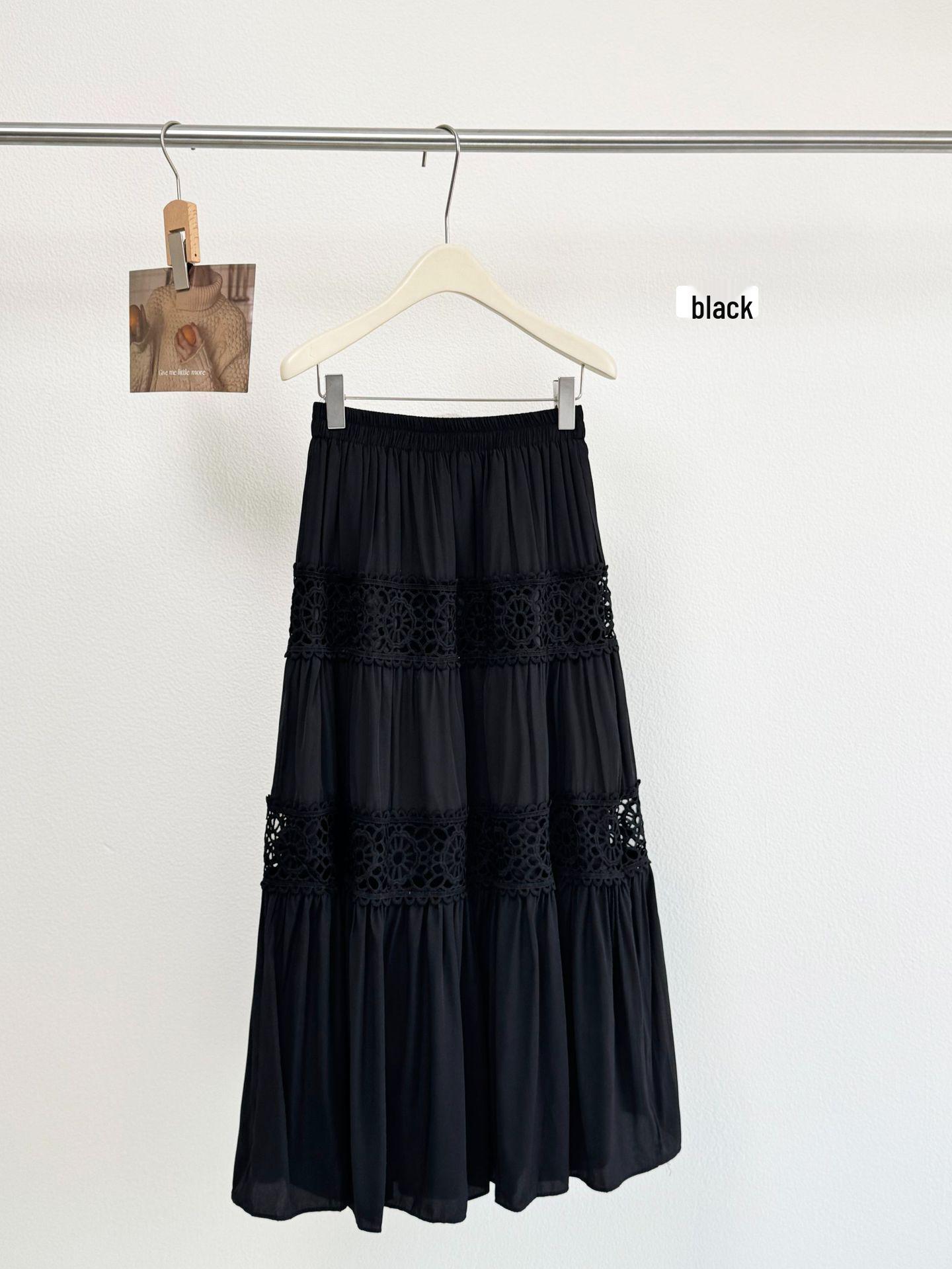 Women s Water-Soluble Floral Embroidery Midi Skirt - Spring/Summer 2026 A-Line Princess Style One Size чёрный
Women s Water-Soluble Floral Embroidery Midi Skirt - Spring/Summer 2026 A-Line Princess Style One Size чёрный
