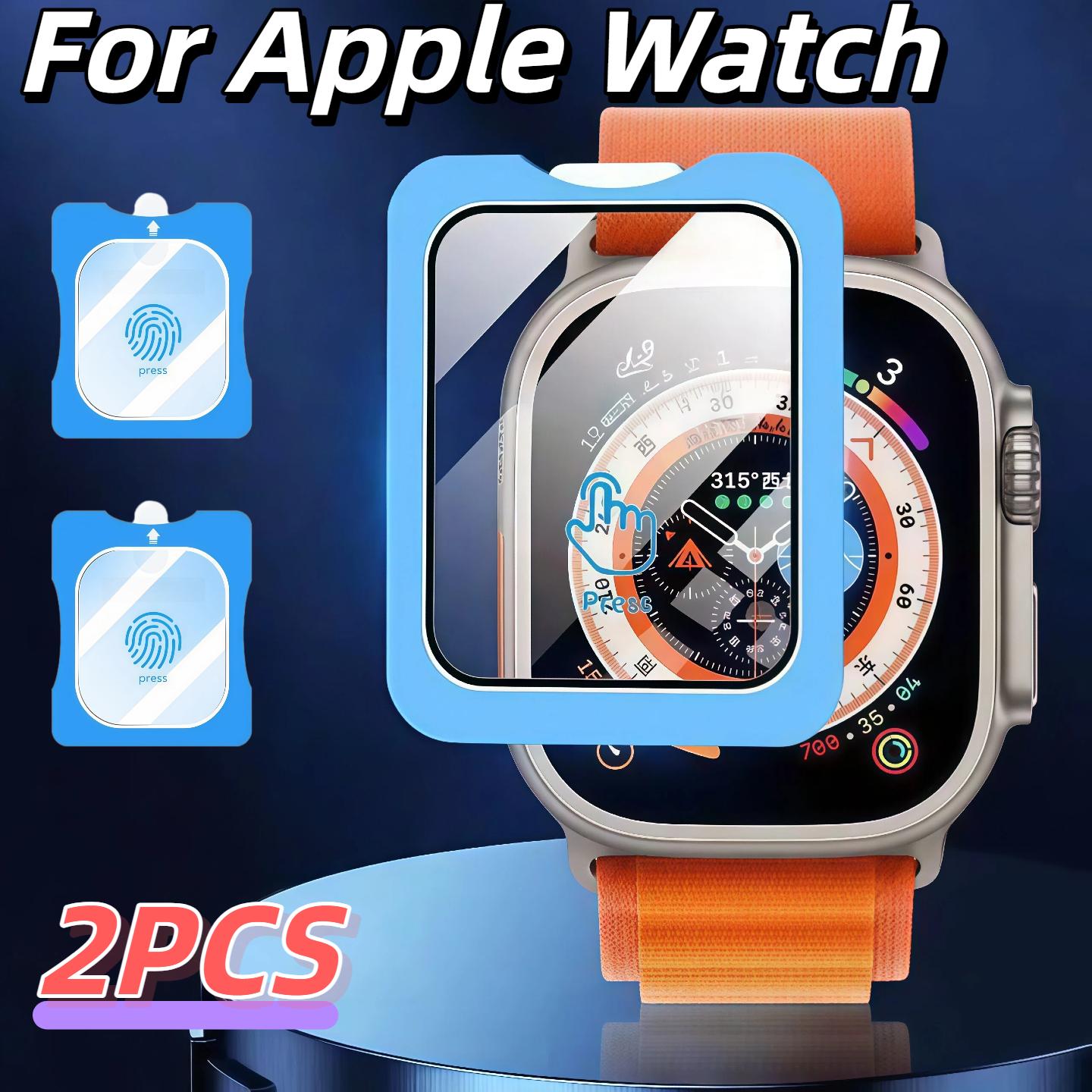 2 шт. 49 мм Защитное стекло для экрана Apple Watch Ultra 2/3 с инструментом для выравнивания, легкая установка, аксессуары для корпуса часов 49mm Ultra
2 шт. 49 мм Защитное стекло для экрана Apple Watch Ultra 2/3 с инструментом для выравнивания, легкая установка, аксессуары для корпуса часов 49mm Ultra