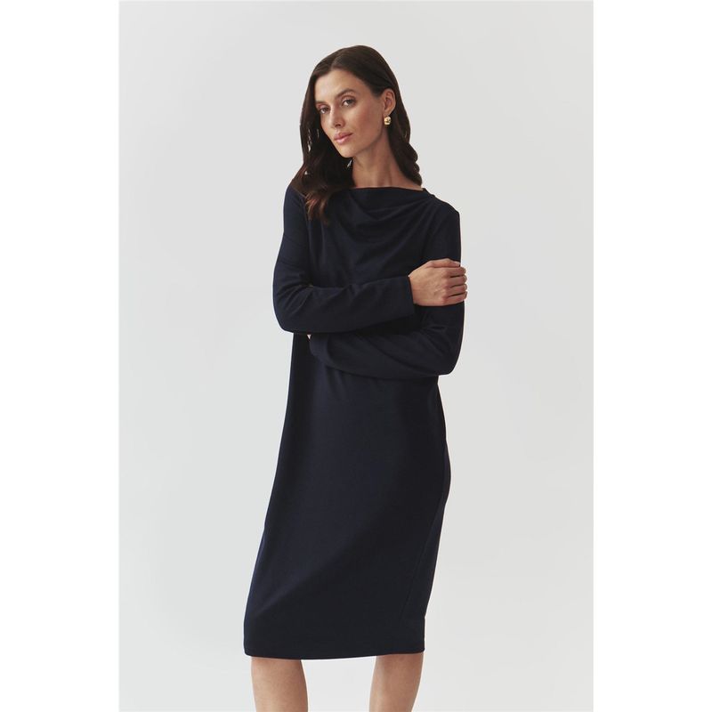 Queen Export OEM Goods European Normcore Official Website New Arrival Spring, Autumn and Winter Female Heap Collar Long Sleeves Dress Navy XL
Queen Export OEM Goods European Normcore Official Website New Arrival Spring, Autumn and Winter Female Heap Collar Long Sleeves Dress Navy XL