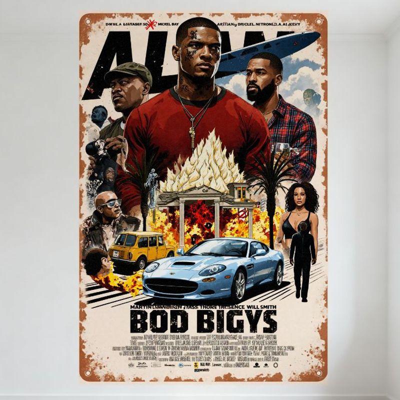 ALIEN Bod Bigys Vintage Retro Movie Poster Metal Tin Sign,Muscular Man Fire House Car Scene Home Bar Cafe Wall Decor 20x30cm(7.8x11.8inch)
ALIEN Bod Bigys Vintage Retro Movie Poster Metal Tin Sign,Muscular Man Fire House Car Scene Home Bar Cafe Wall Decor 20x30cm(7.8x11.8inch)