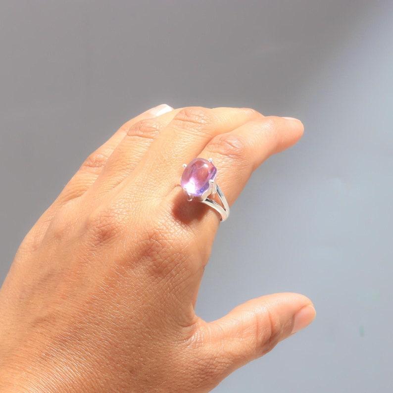 Natural Amethyst Gemstone Ring, Handmade Ring, 925 Sterling Silver Ring, Birthday Gift For Wife, Valentines Day, Cushion Amethyst Ring US 6 фіолетовий
Natural Amethyst Gemstone Ring, Handmade Ring, 925 Sterling Silver Ring, Birthday Gift For Wife, Valentines Day, Cushion Amethyst Ring US 6 фіолетовий