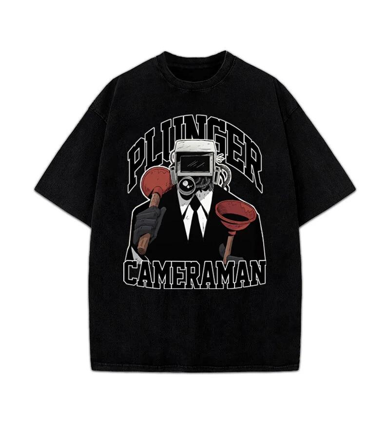 Skibidi Toilet Plunger Cameraman Double Plunger Graphic Design T-Shirt 3XL
Skibidi Toilet Plunger Cameraman Double Plunger Graphic Design T-Shirt 3XL